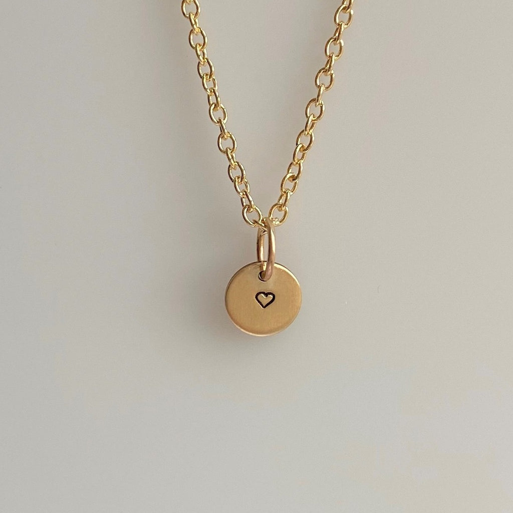 Tiny Gold Heart Necklace