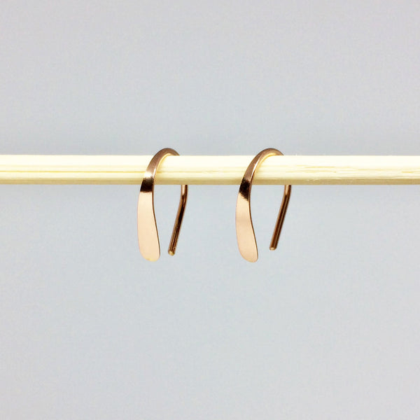 1/2" Rose Gold Open Hoops