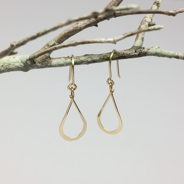 Small Gold Teardrop Earring