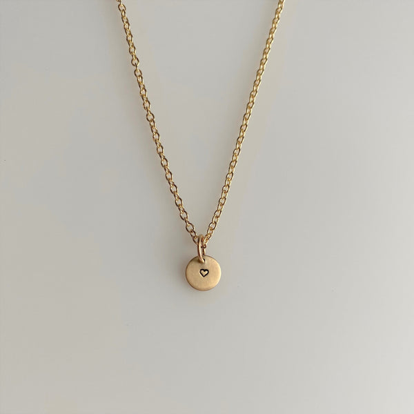 Tiny Gold Heart Necklace