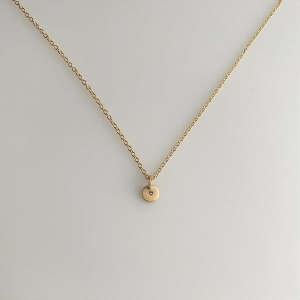 Tiny Gold Heart Necklace