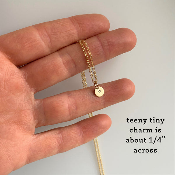 Tiny Gold Heart Necklace