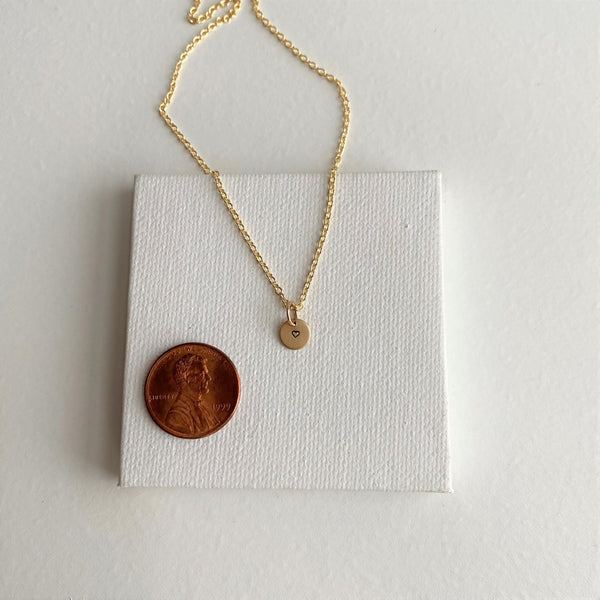 Tiny Gold Heart Necklace