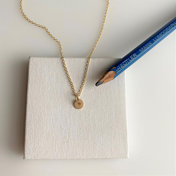 Tiny Gold Heart Necklace