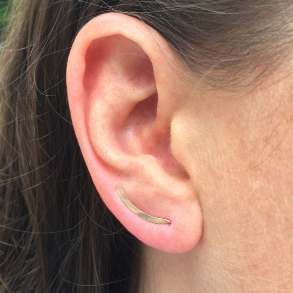 Rose Gold Smooth Sweep Ear Climber