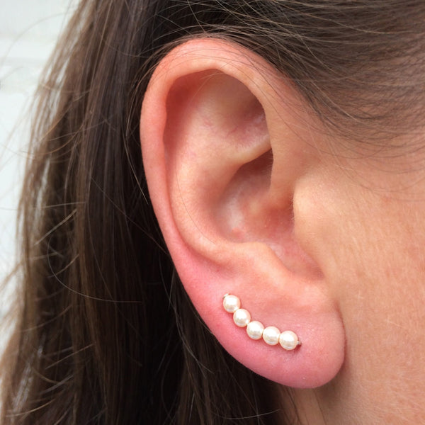 Ivory Pearl Sweep Ear Climber