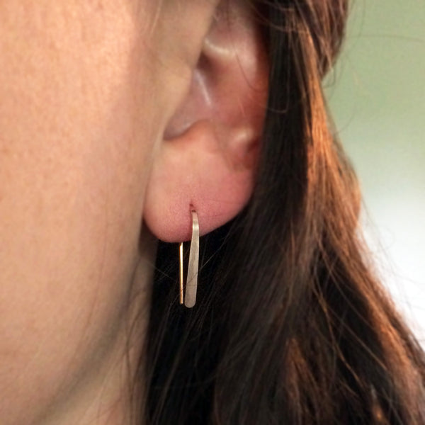 3/4" Rose Gold Open Hoops