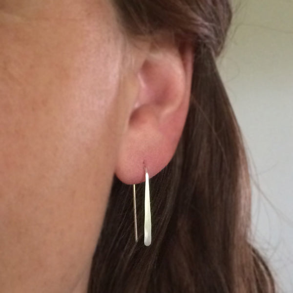 1" Sterling Silver Open Hoop Earrings