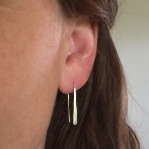1" Sterling Silver Open Hoop Earrings