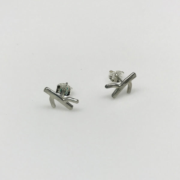 Twig Stud - Double Branch