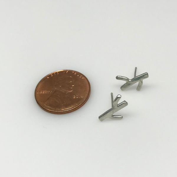 Twig Stud - Double Branch