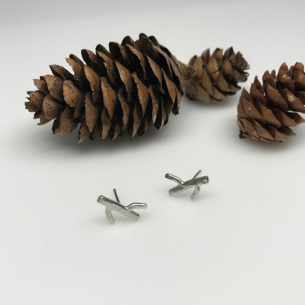 Twig Stud - Double Branch