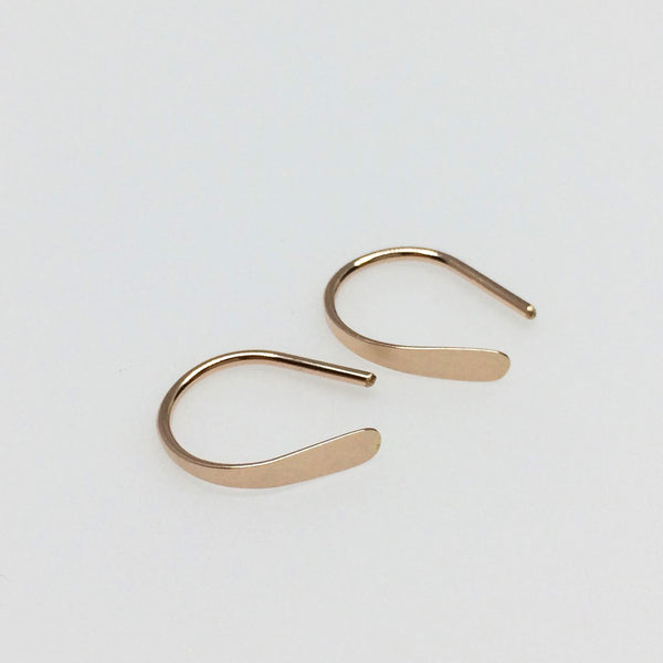 1/2" Rose Gold Open Hoops