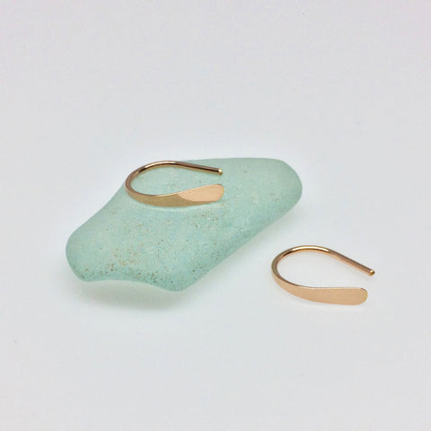 1/2" Rose Gold Open Hoops