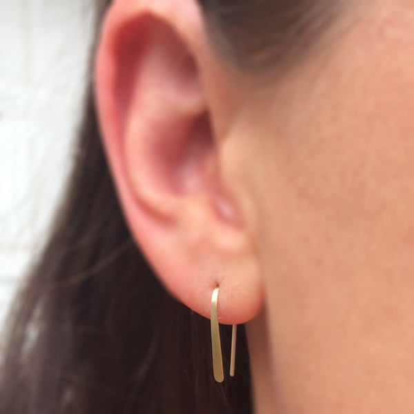 3/4 Inch 14k Gold Open Hoops