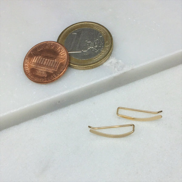 Gold Smooth Sweep Ear Climber