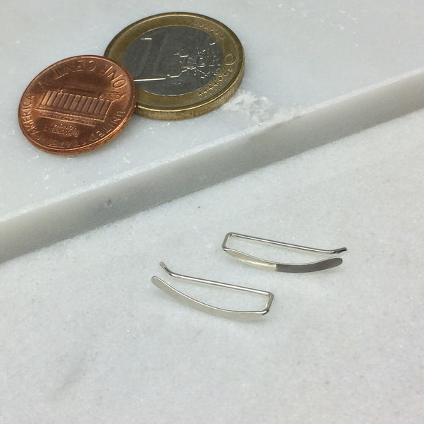 Silver Smooth Sweep Ear Climber