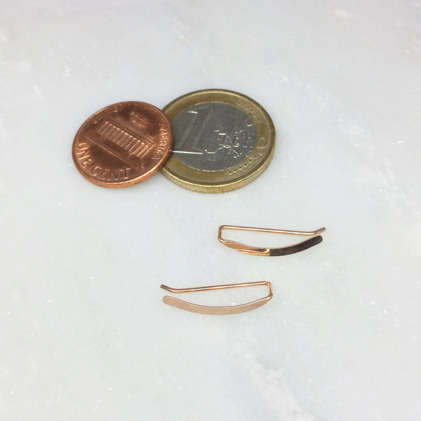 Rose Gold Smooth Sweep Ear Climber