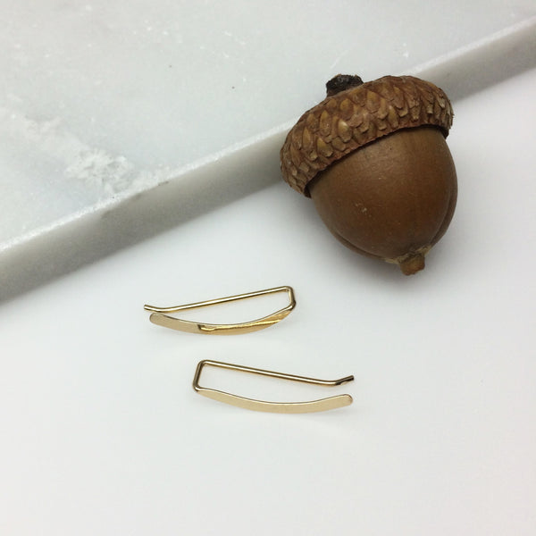 Gold Smooth Sweep Ear Climber