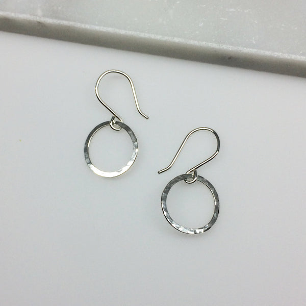 Small Circle Drop Hoops