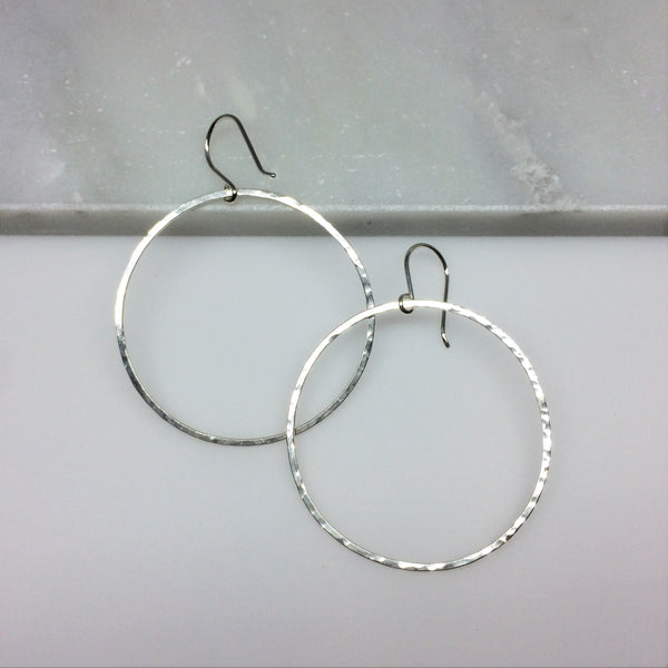 Large Circle Drop Hoops