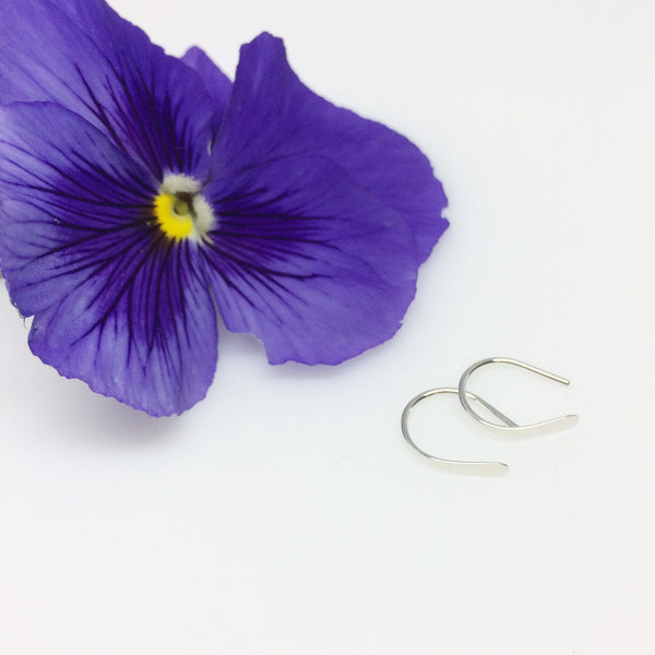 1/2" Silver Open Hoops