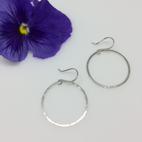 Medium Circle Drop Hoops