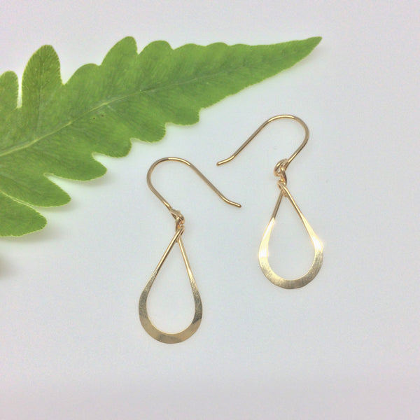 Small Gold Teardrop Earring