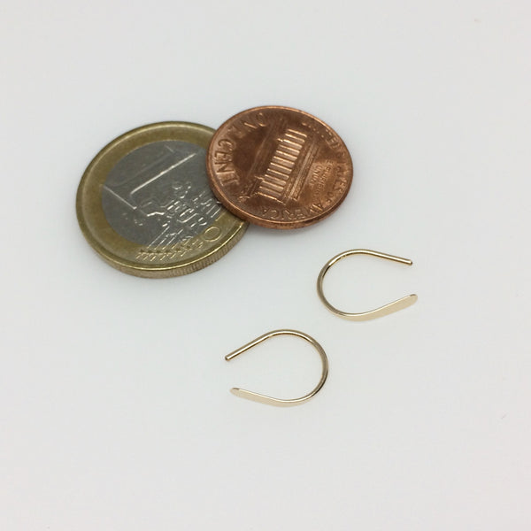 1/2" Gold Open Hoops