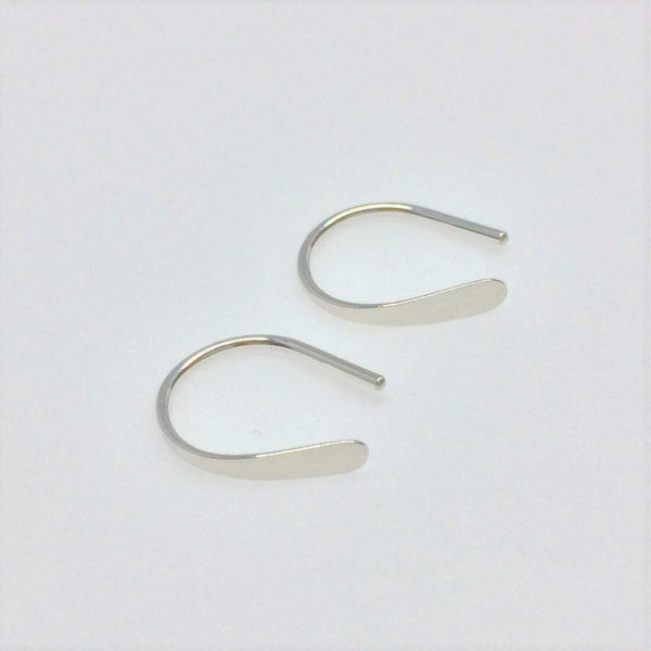 1/2" Silver Open Hoops