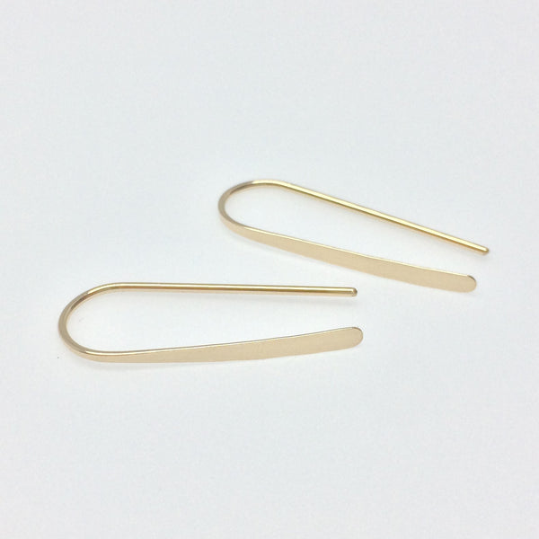 1" Gold Open Hoop Earrings