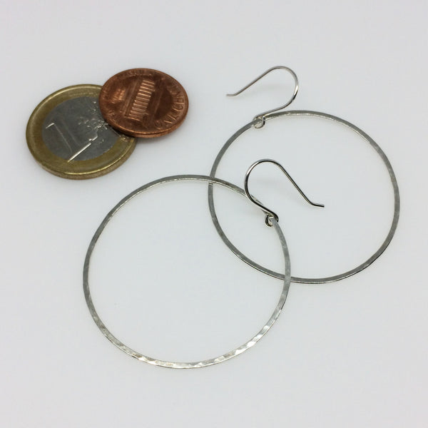 Large Circle Drop Hoops