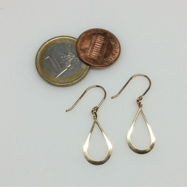 Small Gold Teardrop Earring