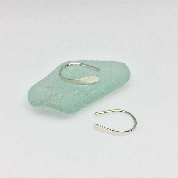 1/2" Silver Open Hoops
