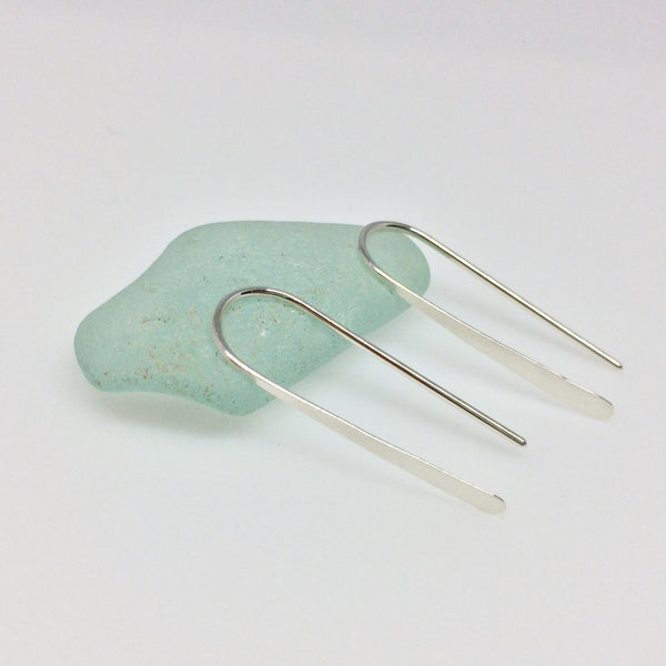 1" Sterling Silver Open Hoop Earrings