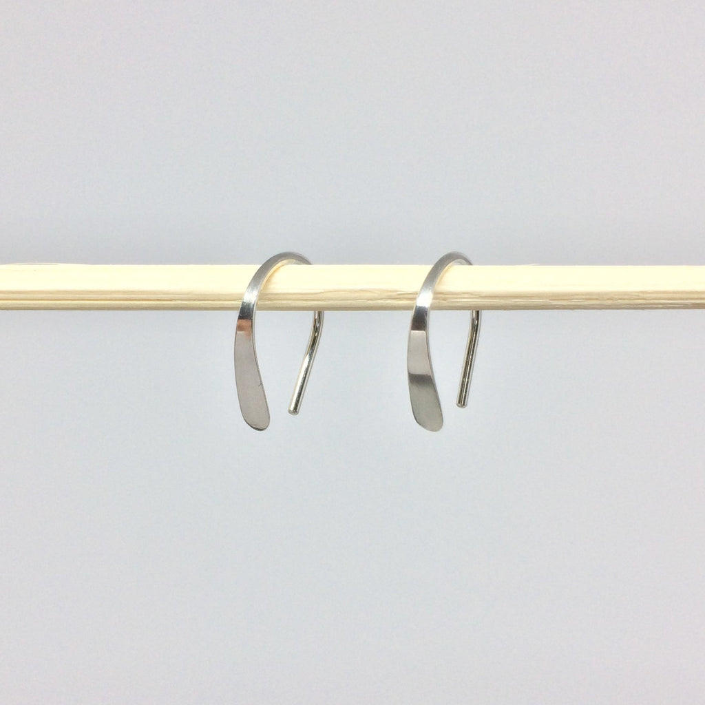 1/2" Silver Open Hoops