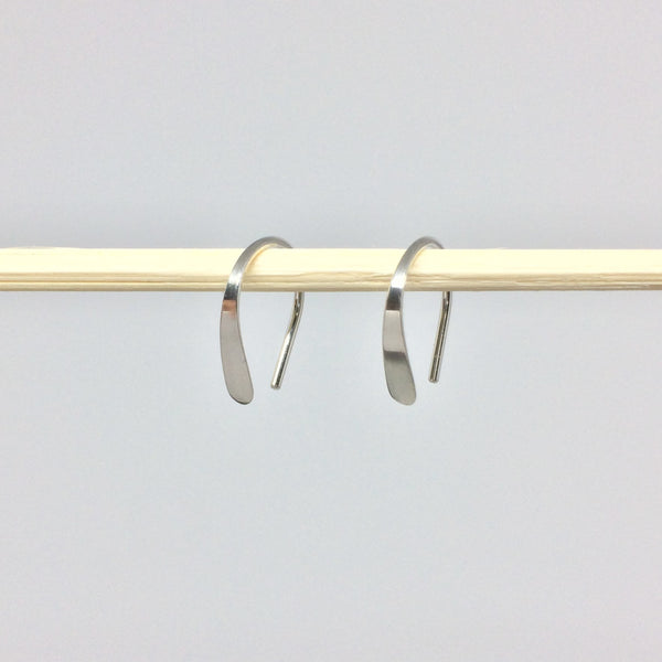 1/2" Silver Open Hoops