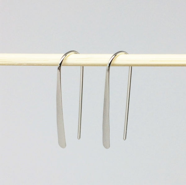 1" Sterling Silver Open Hoop Earrings