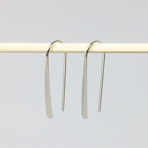 1" Sterling Silver Open Hoop Earrings