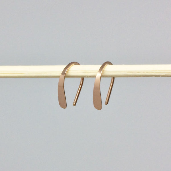 1/2" Rose Gold Open Hoops