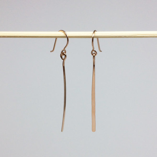 Rose Gold Line Earrings