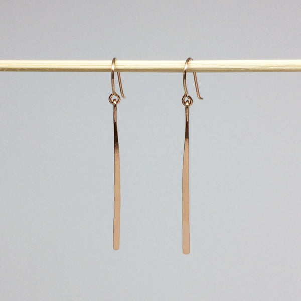 Rose Gold Line Earrings