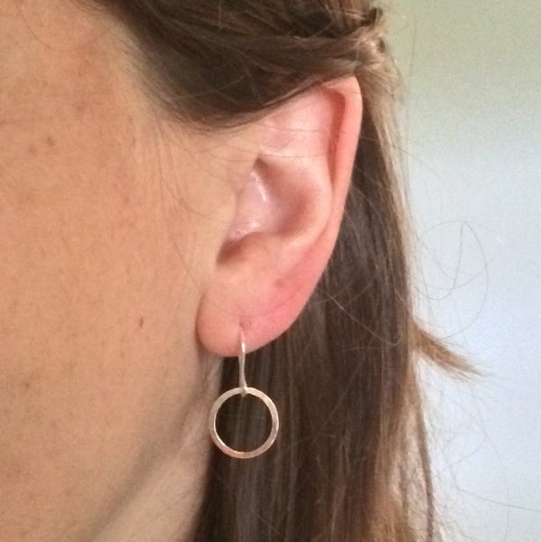 Small Circle Drop Hoops