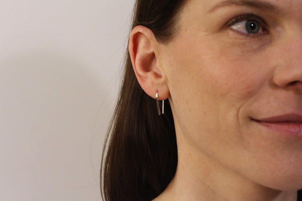 3/4" Sterling Silver Open Hoops