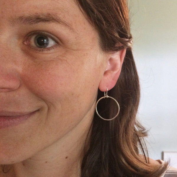 Medium Circle Drop Hoops