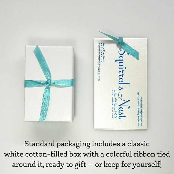 Small Maine 207 Bar Stud Earrings
