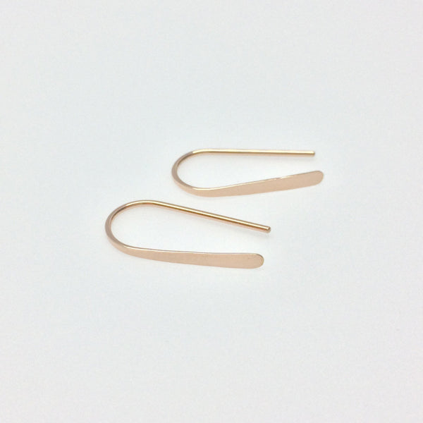 3/4" Rose Gold Open Hoops