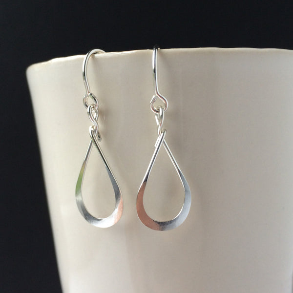 Small Silver Teardrop Earring - Squirrel's Nest Jewelry - 1