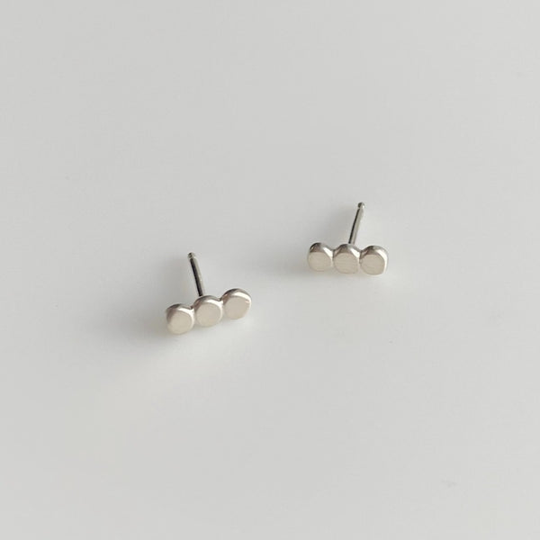 Pebble Studs in Sterling Silver