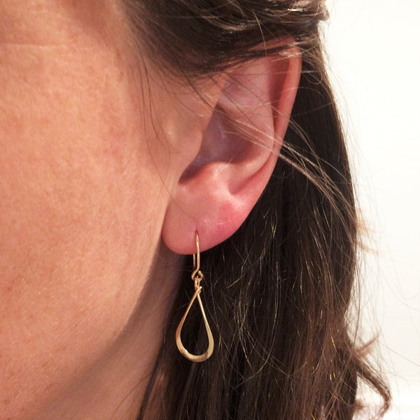 Small Gold Teardrop Earring